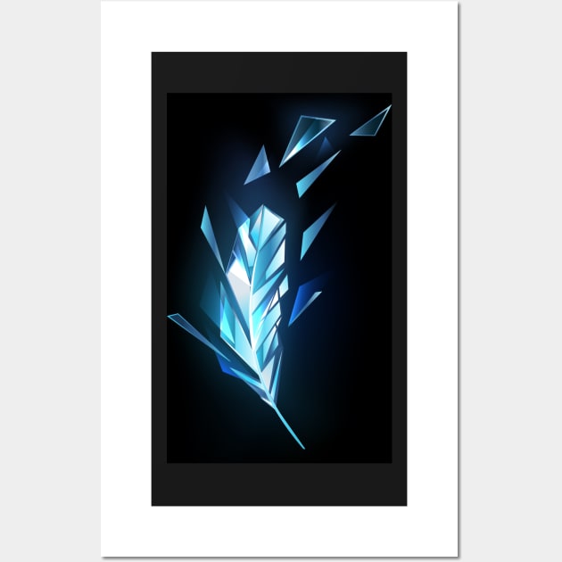 Crystal Ice Feather Wall Art by Blackmoon9